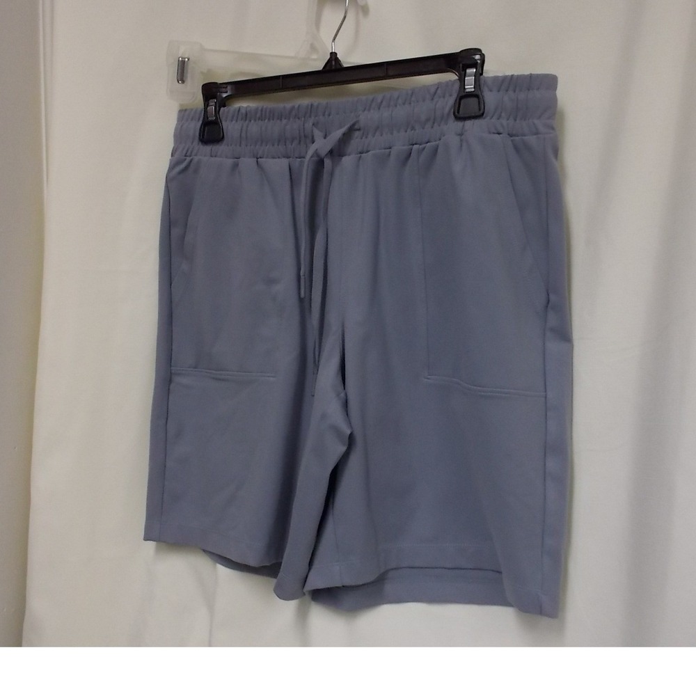Mondetta Slate Grey Athletic Shorts Elastic Drawstring Waist, Pockets